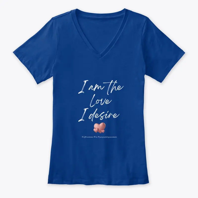 I am the love that I desire - white font